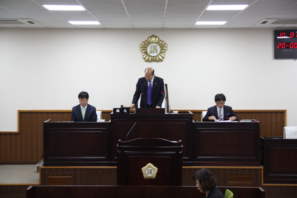 동구의회 제188회 임시회 개의