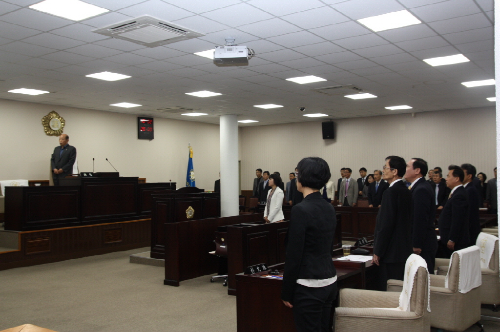 제187회 동구의회 임시회 개의