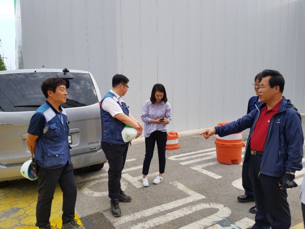 송림초교 주변 미세먼지 소음 관련 현장방문