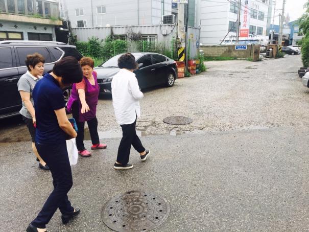 수해 복구 현장 방문