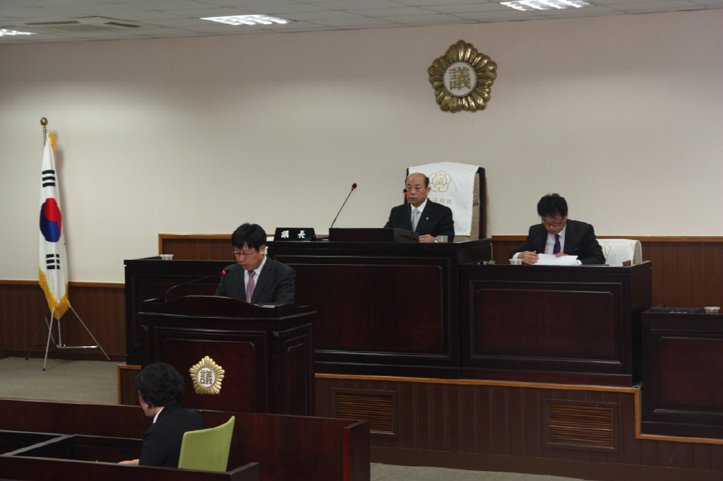 제186회 동구의회 임시회 개의