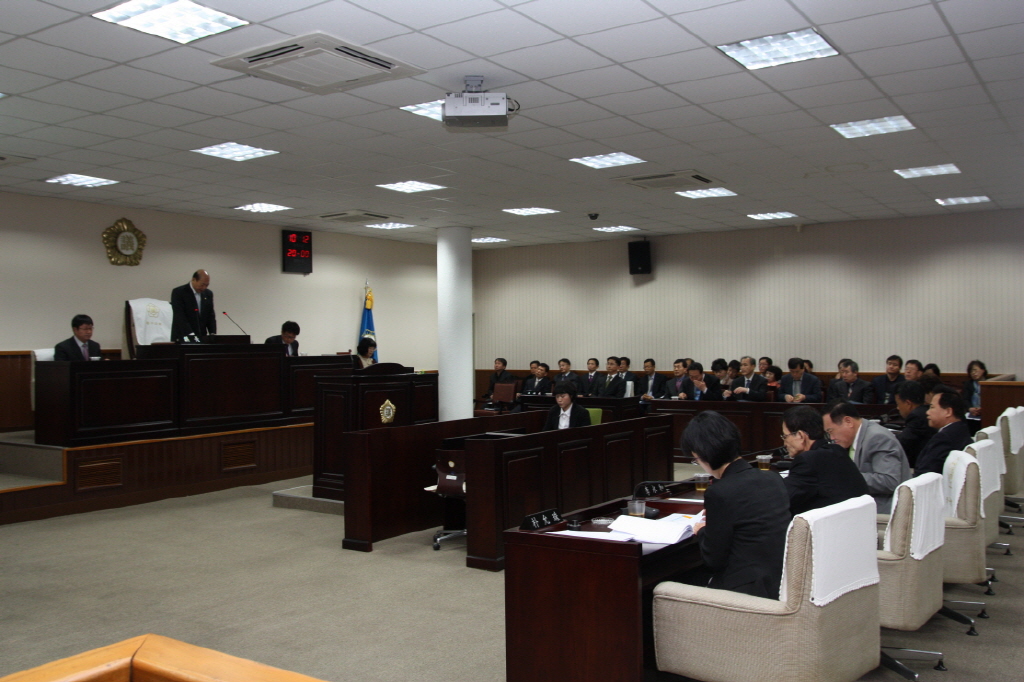 제186회 동구의회 임시회 개의