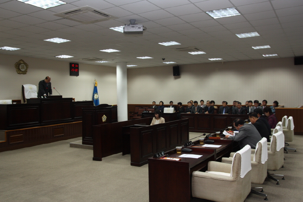 제181회 동구의회 임시회 제1차 본회의 개의