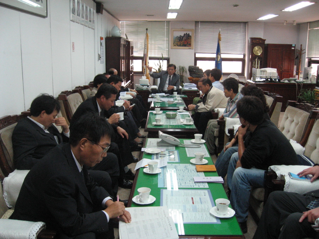산업도로저지추진위원회와의 간담회(2007.10.1)