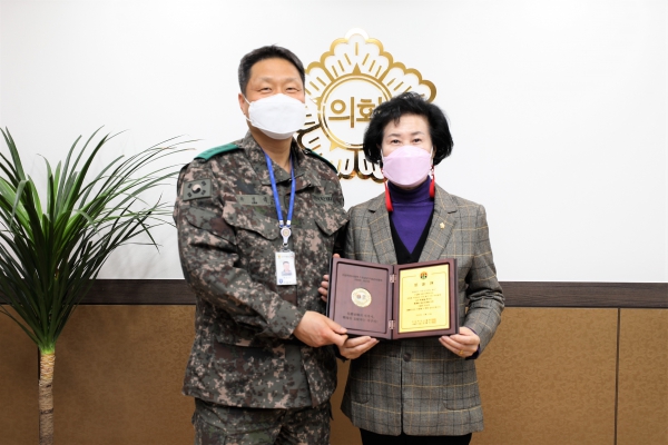 동구의회, 예비군 육성지원 우수 의회 선정