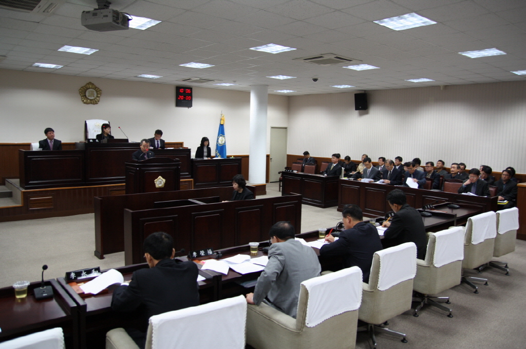 제182회 동구의회 임시회 제1차 본회의 개의
